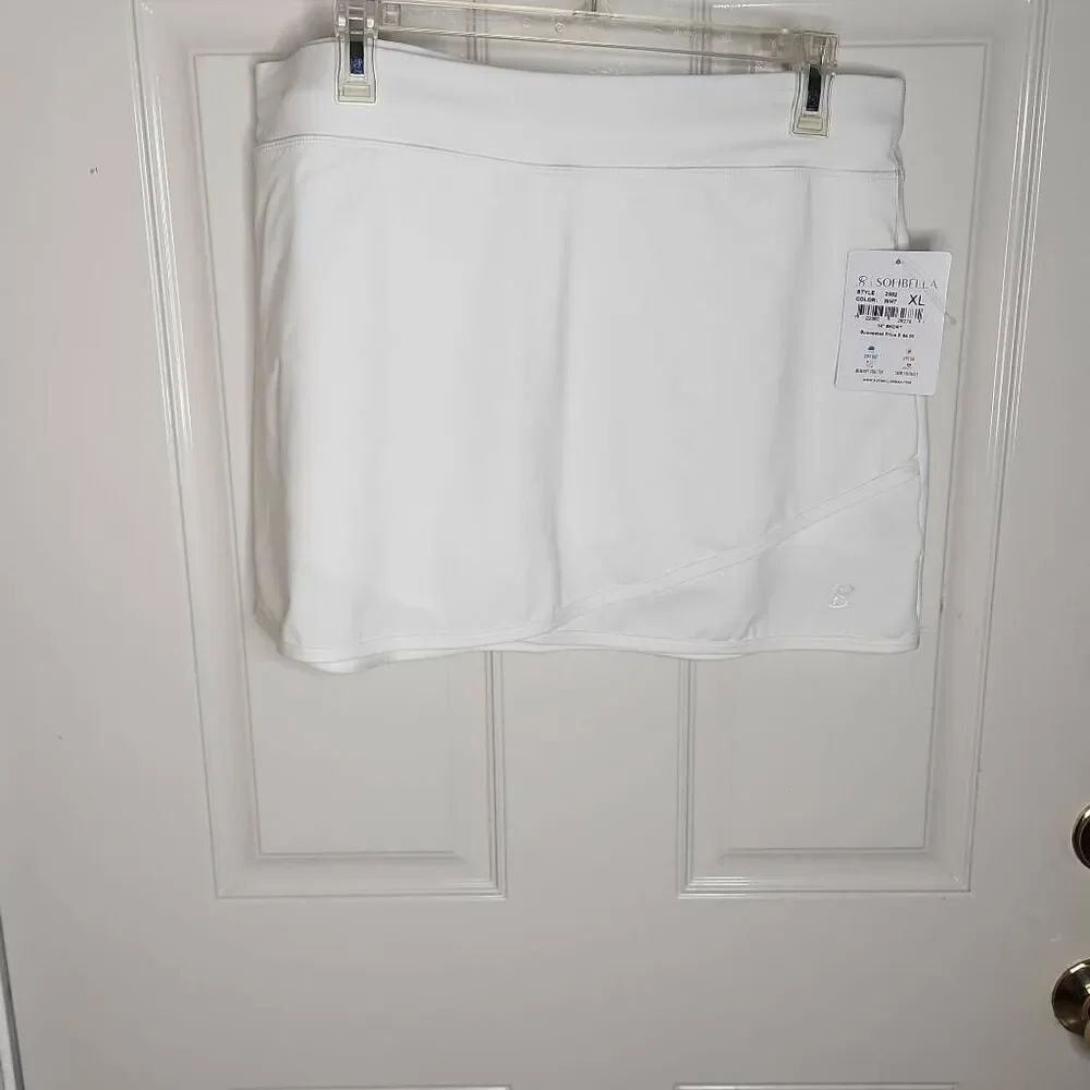 Sofibella white 14" tennis skort women's size XL